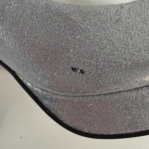 Nina Women’s Silver and Rhinestone 4" High-Heeled Shoe size 9 - Picture 6 of 7